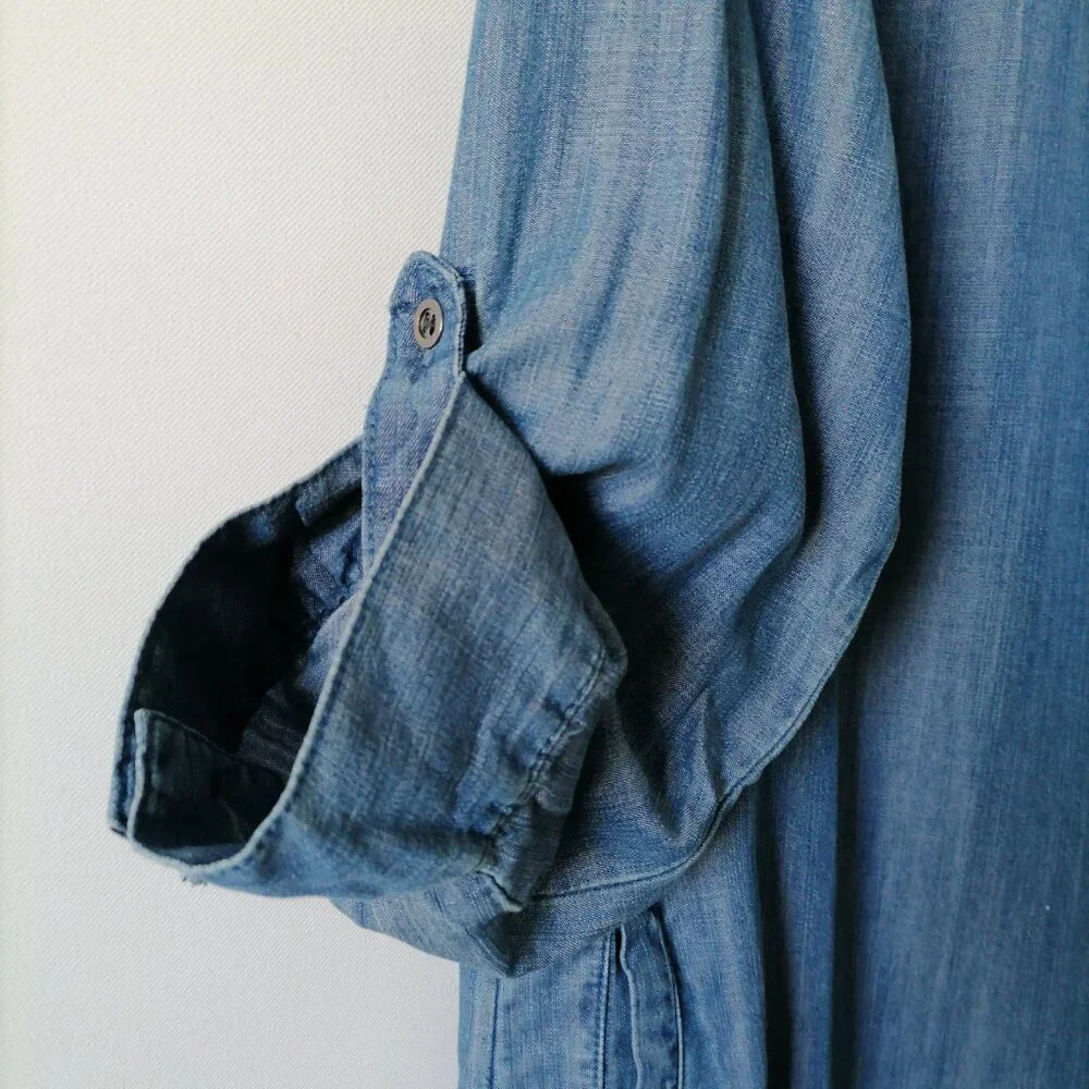 Velvet Heart Denim Blue High-Low Shirt Dress - Picture 4 of 8